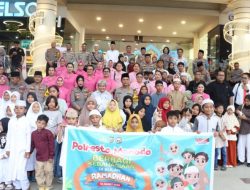 Polresta Manado Berbagi Kebahagiaan Ramadhan, Ajak 92 Anak Yatim Belanja Kebutuhan Lebaran dan Buka Puasa Bersama