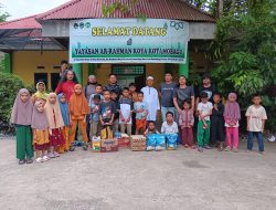 Aksi Sosial Kepedulian Tim Resmob Polres Kotamobagu untuk Anak-anak Panti Asuhan Ar-Rahman