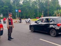 Polsek Bunaken Gelar Pos Cakalang, Cegah Kemacetan dan Tertibkan Pelanggaran Lalu Lintas