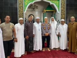 Perkuat Silaturahmi dengan Masyarakat, Kapolsek Wenang Gelar Kultum dan Perkenalan di Masjid Al-Masyhur