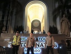 Polresta Manado Amankan Ibadah Malam Paskah, Pastikan Umat Kristiani Beribadah Aman dan Khidmat