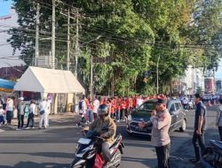 Polsek Wenang Amankan Jalan Sehat GPDI Sambut Paskah