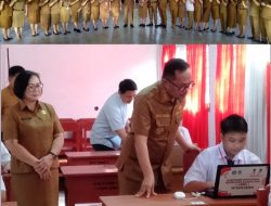 Wawali Manado Richard Sualang Tinjau Pelaksanaan TKA SMP 2025/2026 di SMPN 8 Manado