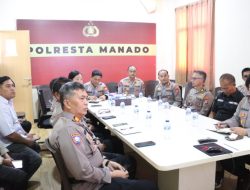 Polresta Manado Ikuti Video Conference Bersama Wakapolri, Perkuat Konsolidasi dan Peningkatan Kinerja