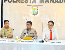 Polresta Manado Gelar Press Release Pengungkapan Kasus Penganiayaan Mengakibatkan Korban Meninggal Dunia di Wori