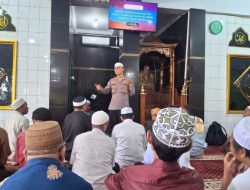 Kultum di Masjid At Tijarah, Kapolsek Wenang Perkuat Silaturahmi dan Sampaikan Pesan Kamtibmas