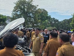 Gubernur Yulius Periksa Kondisi Kelayakan Kendaraan Dinas Pemprov Sulut