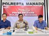 Polresta Manado Gelar Press Release Pengungkapan Kasus Peredaran Narkoba Jenis Sabu Barang Bukti 105 Paket