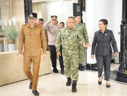 Bupati Ronald Kandoli Sambut Pangdam XIII/Merdeka, Tinjau Proyek Strategis dan Program TMMD di Mitra