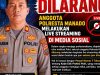 Jaga Profesionalisme dan Marwah Institusi, Polresta Manado Larang Anggota Lakukan Live Streaming Saat Jam Dinas