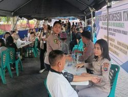 Bentuk Kepedulian Polri Peringati Hari Buruh Internasional, Polda Sulut Gelar Bakti Kesehatan Gratis di TKB Manado