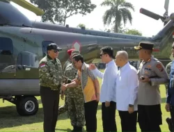 Wali Kota dan Wakil Walikota Sambut Kedatangan Menteri Pertahanan RI