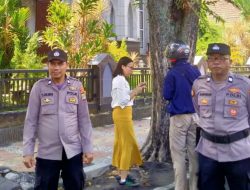 Polresta Manado Beri Rasa Aman, Ibadah Kenaikan Yesus Kristus Berlangsung Khidmat dan Kondusif