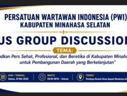Pers Sehat dan Beretika Jadi Fokus FGD PWI Minahasa Selatan Besok