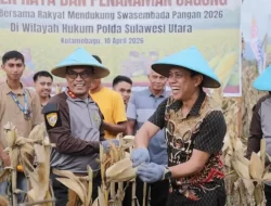 Walikota Hadiri Panen Raya dan Penanaman Jagung Polres Kotamobagu