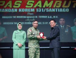 Bupati Franky Wongkar Hadiri Lepas Sambut Danrem 131/Santiago, Tegaskan Sinergi Pemkab dan TNI
