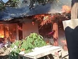 Kebakaran Hanguskan Satu Rumah di Kelurahan Lewet