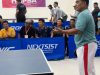 Gubernur Sulut Yulius Selvanus Ramaikan Lomba Tenis Meja HAPSA PKB GMIM di jemaat Getsemani Teling Bawah Manado