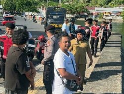 Pastikan Situasi Kondusif, Polres Kepulauan Sangihe Gerak Cepat Tangani dan Pantau Pascagempa M 7,7
