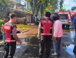 Polresta Manado Respons Cepat Laporan Kebakaran Rumah di Wanea
