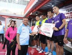 Irwasda Polda Sulut Tutup Turnamen Badminton Internal Kapolda Cup Hari Bhayangkara ke-80