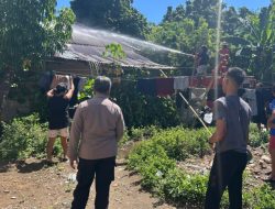 Kebakaran Rumah di Malalayang Satu Timur, Kapolsek Malalayang Jusman Mori: Personel Kami Langsung Lakukan Pengamanan Lokasi
