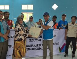 PLN UP3 Gorontalo Salurkan 535 Paket Sembako Bagi Warga Terdampak Banjir di Gorontalo Utara