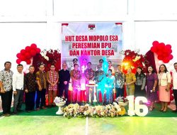 Bupati Franky Wongkar Resmikan Kantor Desa dan BPU, HUT Ke-16 Mopolo Esa Jadi Momentum Perkuat Pembangunan