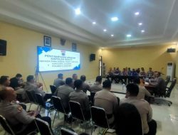 Kapolresta Manado Pimpin Anev, Tekankan Implementasi Arahan Kapolda Sulut