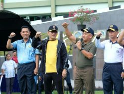 Wakapolda Sulut Hadiri Olahraga Bersama di Markas Kodam XIII/Merdeka, Bukti Sinergitas TNI-Polri Makin Kokoh