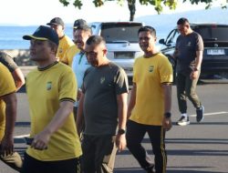 Wujud Nyata Sinergitas, Polresta Manado Ikuti Olahraga Bersama TNI-Polri dan Forkopimda Sulut