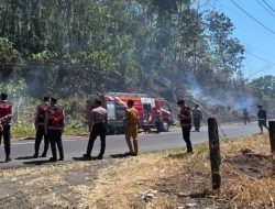 Kebakaran Lahan di Kelurahan Malalayang Dua Berhasil Dipadamkan, Polisi Pastikan Situasi Tetap Aman