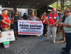 PMI Sulut Ringankan Beban Korban Kebakaran Wanea