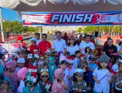 Pawai PAUD/TK dan Gerak Jalan Pramuka Meriahkan HUT ke-81 RI di Amurang