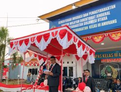 Wabup Theodorus Kawatu Jadi Inspektur Upacara HUT RI di Lapas Amurang, 160 Warga Binaan Terima Remisi