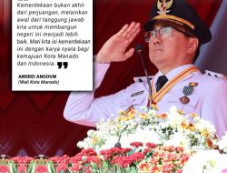 Wali Kota Andrei Angouw, Jadi Inspektur Upacara di Hari Kemerdekaan RI Ke-81
