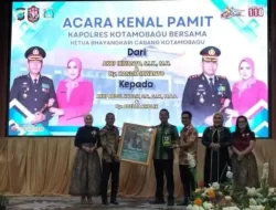 Walikota dan Wakil Walikota Hadiri Kenal Pamit Kapolres Kotamobagu