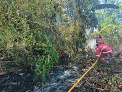 Polsek Mapanget Gerak Cepat Tangani Kebakaran di Buha Manado