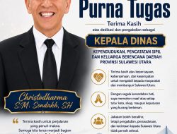 36 Tahun 8 Bulan Mengabdi, Christodharma Sondakh Purna Tugas dari Pemprov Sulut