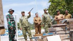 Pangdam XIII/Merdeka Mayjen TNI Mirza Agus meninjau langsung pelaksanaan Karya Bakti Skala Besar Kodam XIII/Merdeka di Pulau Miangas, Kabupaten Kepulauan Talaud, Sulawesi Utara, Rabu (12/8/2026).