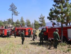 Pangdam XIII/Mdk Turunkan Prajurit Hadapi Kebakaran Hutan di Gunung Soputan