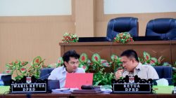 Rapat dipimpin Ketua DPRD Minsel Stefanus D.N. Lumowa, S.E, didampingi Wakil Ketua DPRD Ezekiel Paruntu Stuart, S.H. (ist)