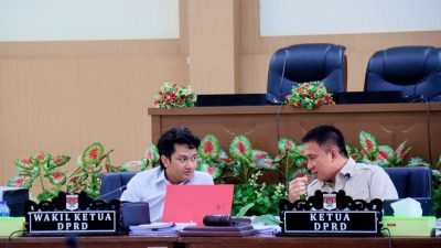 Rapat dipimpin Ketua DPRD Minsel Stefanus D.N. Lumowa, S.E, didampingi Wakil Ketua DPRD Ezekiel Paruntu Stuart, S.H. (ist)