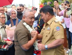 Mulai Tugas Baru, Kapolda Sulut Brigjen Pol Yudo Hermanto Disambut Langsung Gubernur Yulius Selvanus