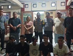 Polsek Bunaken Ringkus Lima Terduga Pelaku Pengeroyokan di Pantai Molas