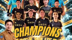Dikda Sulut Pertahankan Gelar Juara Futsal Antar-SKPD, Tekuk Setda 5-1