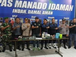 Polsek Tuminting Bersama TNI dan BNN Dukung Razia di Rutan Manado