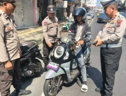 Polsek Wenang Tindak 26 Motor Berknalpot Brong