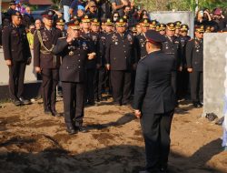 Kapolda Sulut Pimpin Apel Persada Pemakaman Kombes Pol Steidy Raranta di Noongan