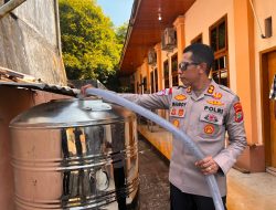 Kapolres Sitaro Salurkan Air Bersih, Peduli Dengan Kebutuhan Masyarakat di Desa Hiung dan Dumpase